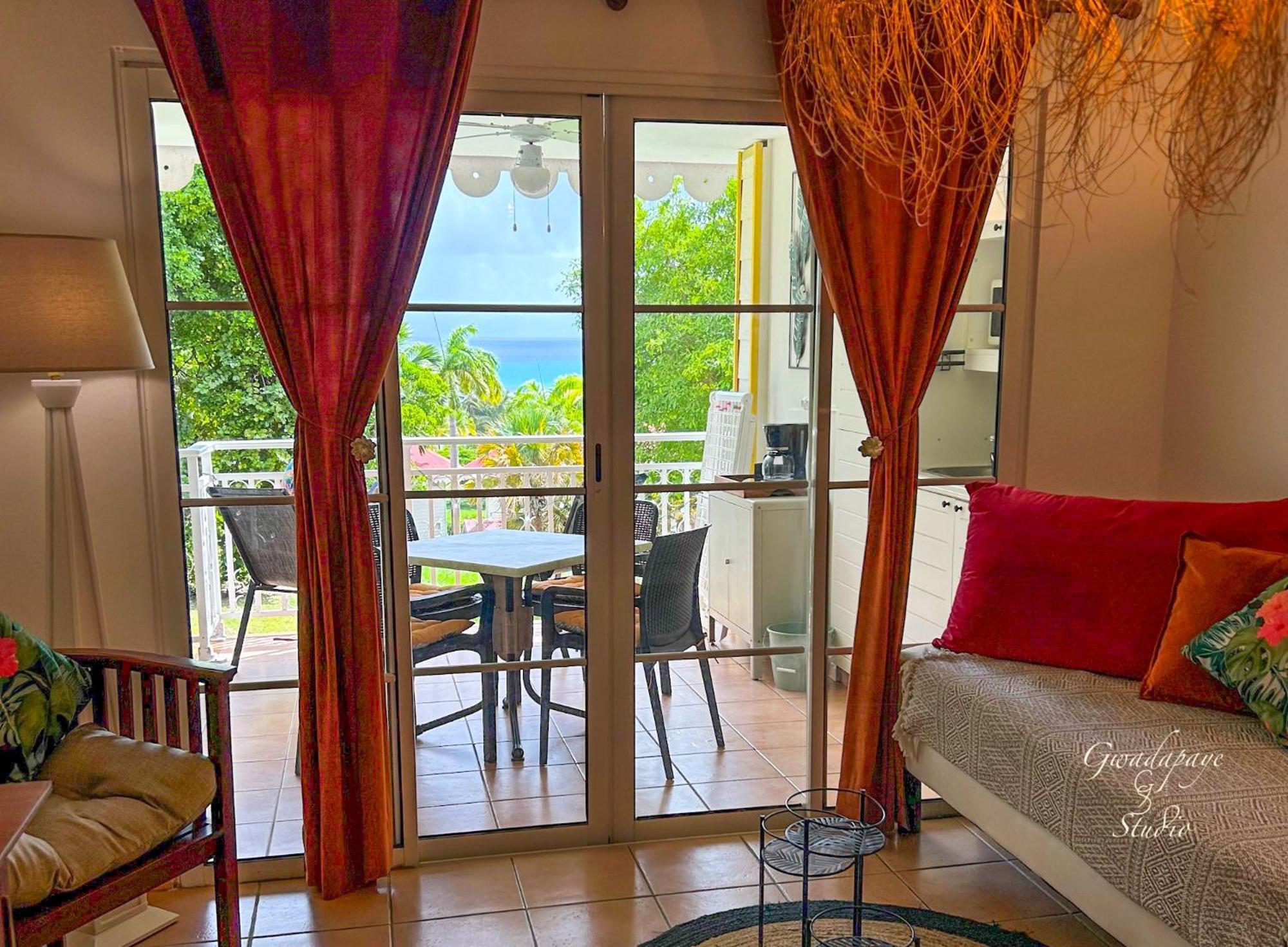 Sublime Vue Mer et Volcan , Pierre et Vacances, Gwadapaye Studio Sainte-Anne  Extérieur photo